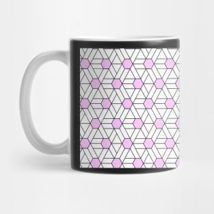 Pink Diamond Fashion Print Pattern Mug